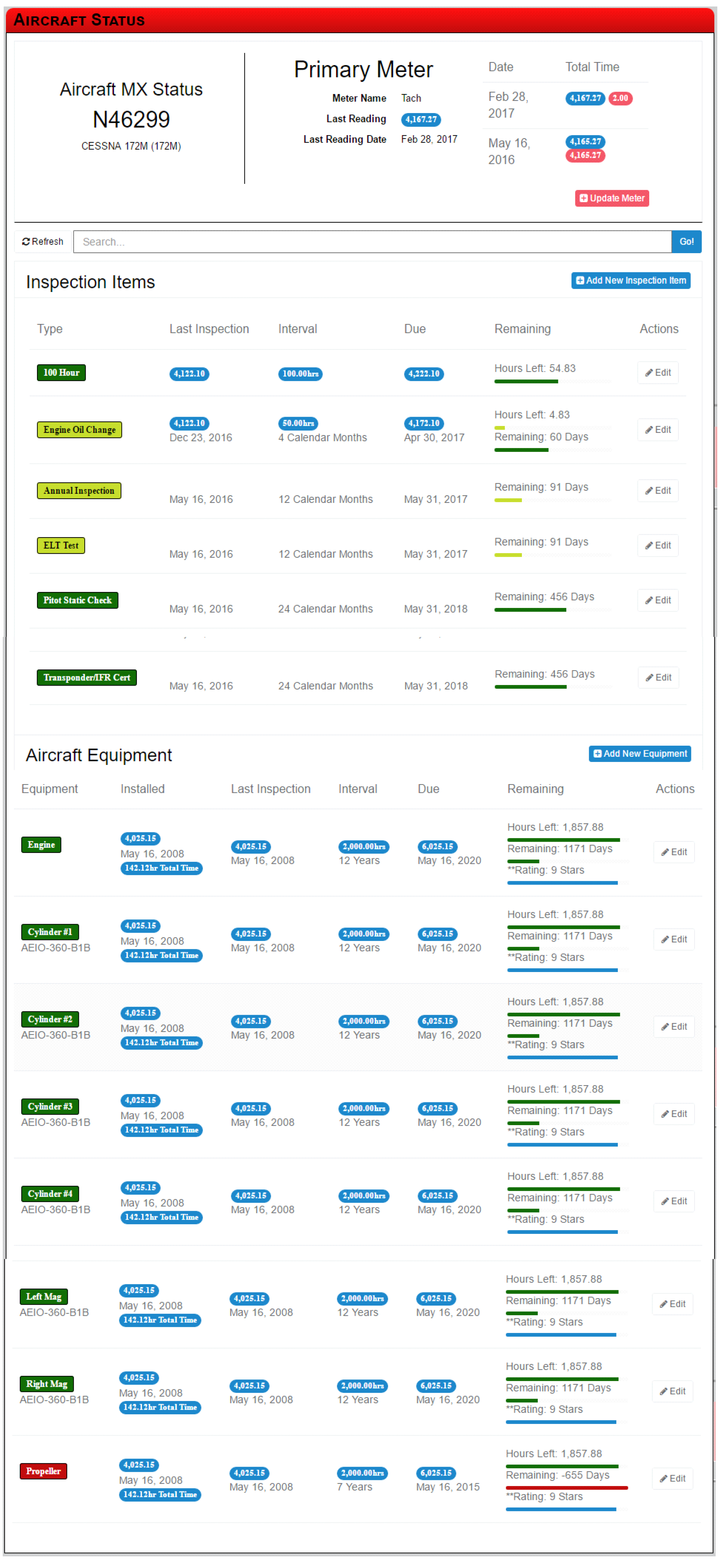 Maintenance Tracker
